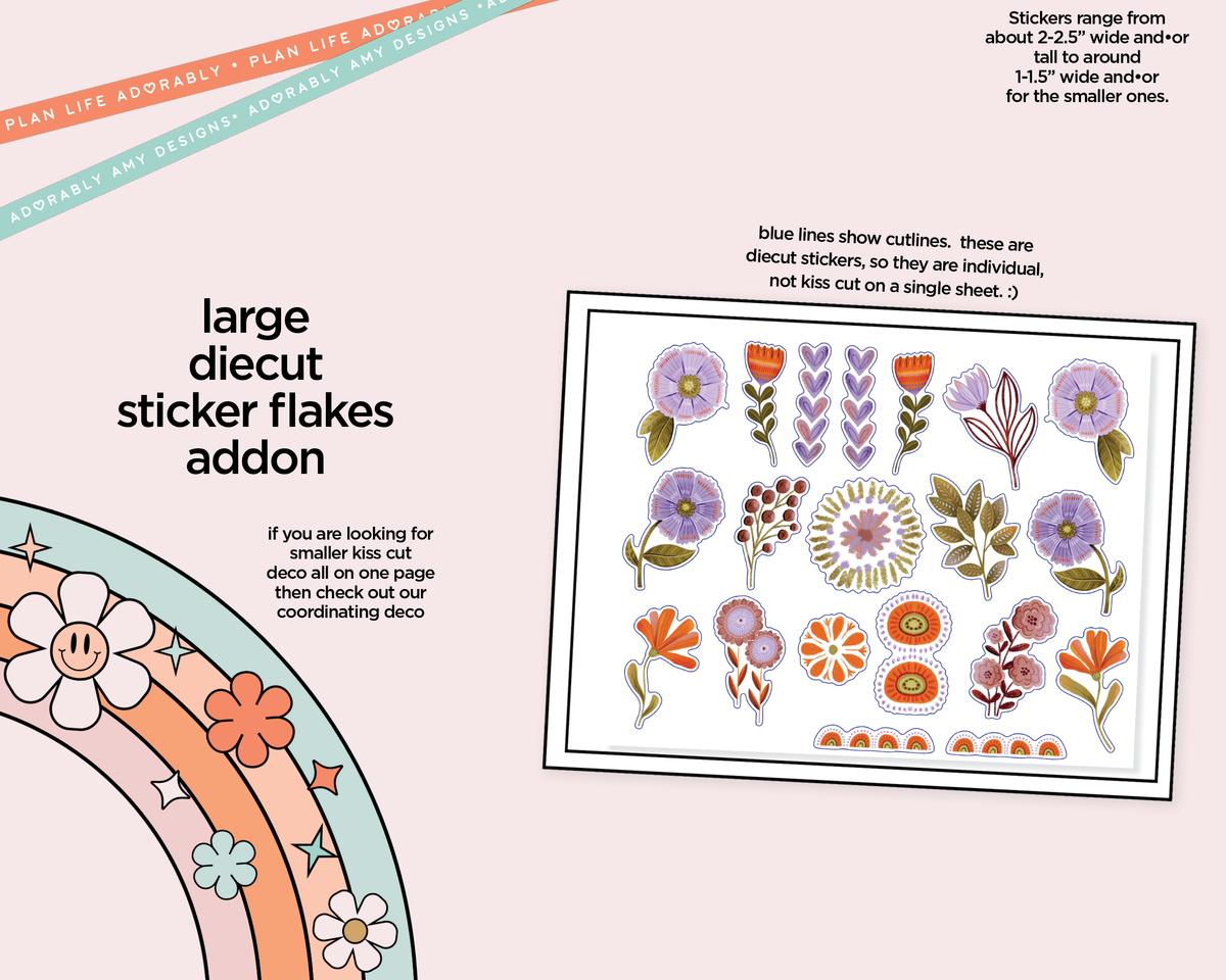 Journaling and Daily Planning Learn From Yesterday Planner Sticker Kit - Adorably Amy Designs