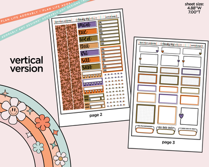 Vertical Learn From Yesterday Collection Kit for Vertical Standard Size Planners or Insert - Adorably Amy Designs