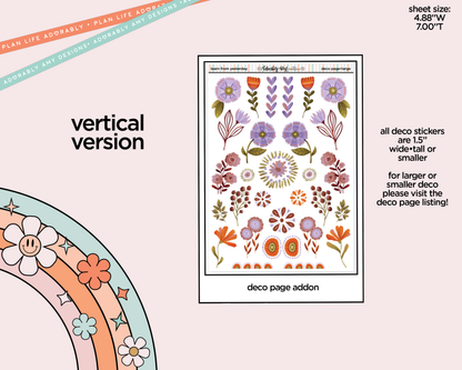 Vertical Learn From Yesterday Collection Kit for Vertical Standard Size Planners or Insert - Adorably Amy Designs