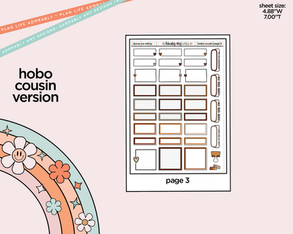 Hobonichi Cousin Weekly Leaves are Falling Planner Sticker Kit for Hobo Cousin or Similar Planners