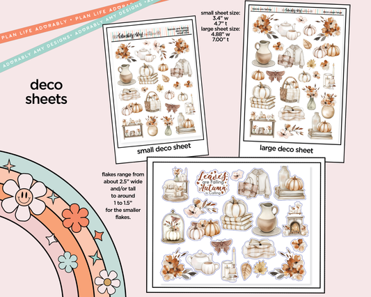 Leaves are Falling Weekly Kit Deco Pages - All Sizes - Adorably Amy Designs