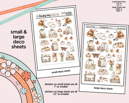 Leaves are Falling Weekly Kit Deco Pages - All Sizes