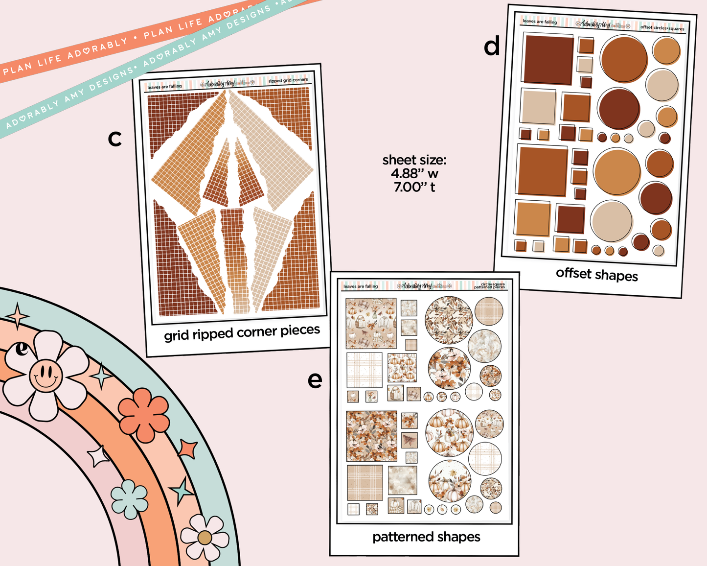 Leaves are Falling Weekly Kit Addons - All Sizes - Strips, Smears and More!