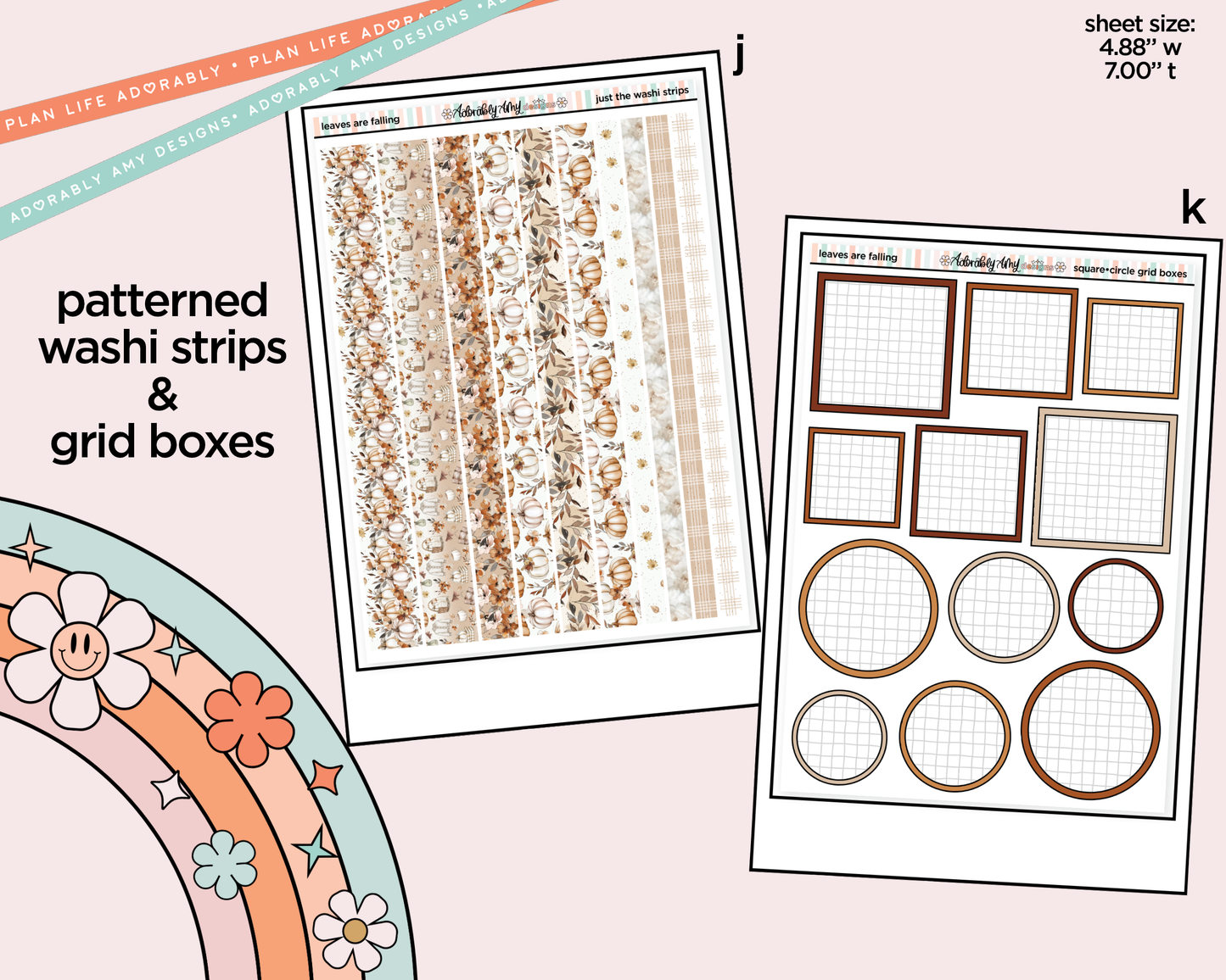 Leaves are Falling Weekly Kit Addons - All Sizes - Strips, Smears and More!