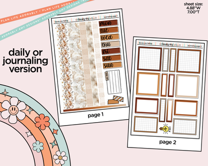 Journaling and Daily Planning Leaves are Falling Planner Sticker Kit