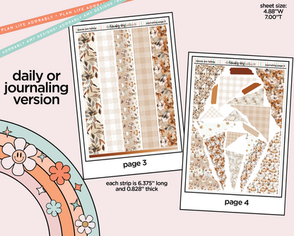 Journaling and Daily Planning Leaves are Falling Planner Sticker Kit