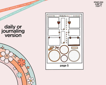 Journaling and Daily Planning Leaves are Falling Planner Sticker Kit
