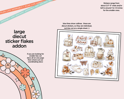 Journaling and Daily Planning Leaves are Falling Planner Sticker Kit