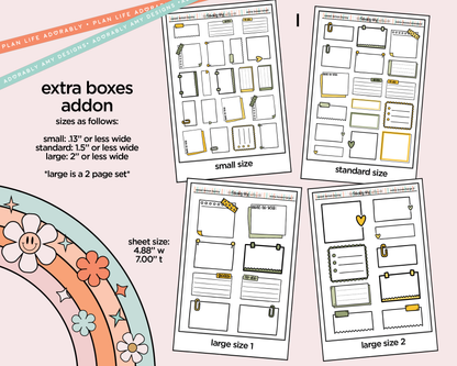 Sweet Lemon Bunny Weekly Kit Addons - All Sizes - Strips, Smears and More!