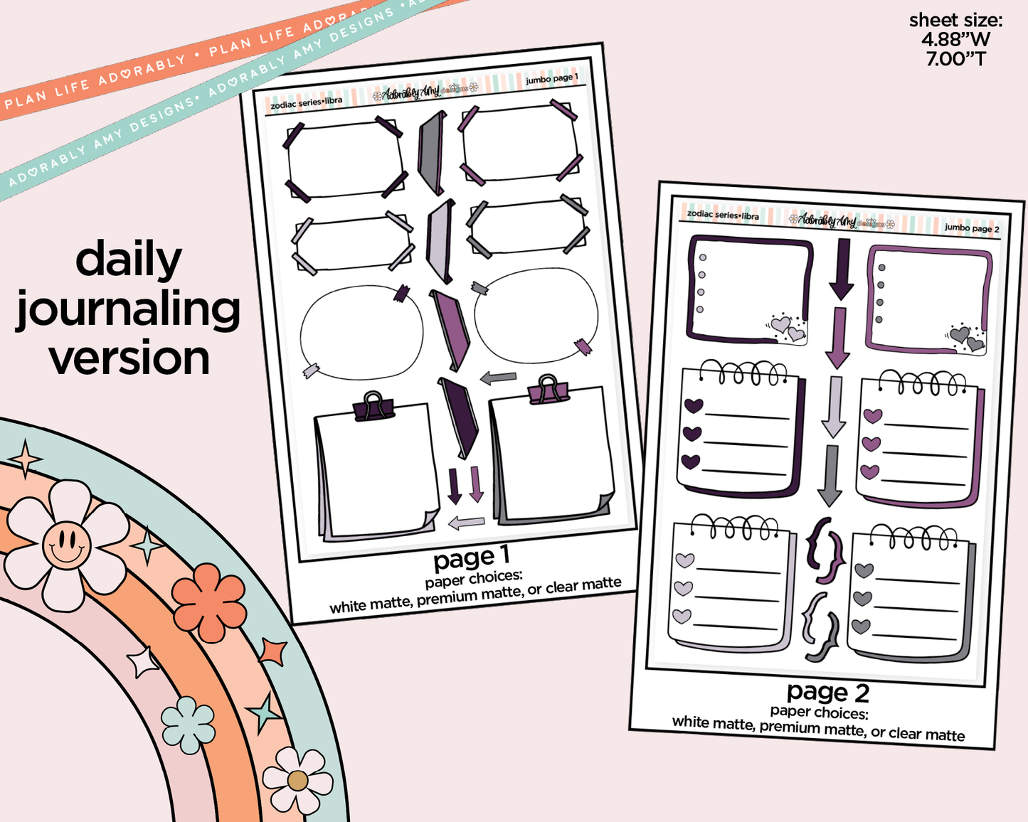 Zodiac Series - Libra Daily Planning Jumbo Size Limited Edition Bundle