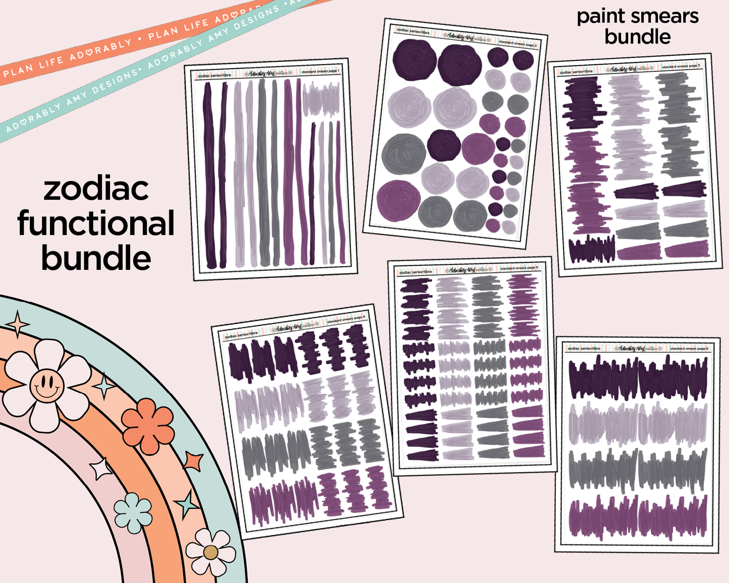 Zodiac Series - Libra Limited Edition Paint Smears Bundle