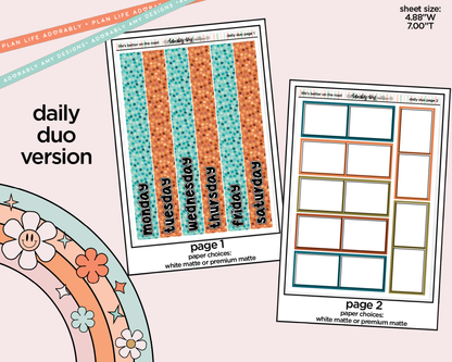 Daily Duo Life's Better on the Road in My Hand Weekly Planner Sticker Kit for Daily Duo Planner