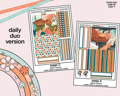 Daily Duo Life's Better on the Road in My Hand Weekly Planner Sticker Kit for Daily Duo Planner