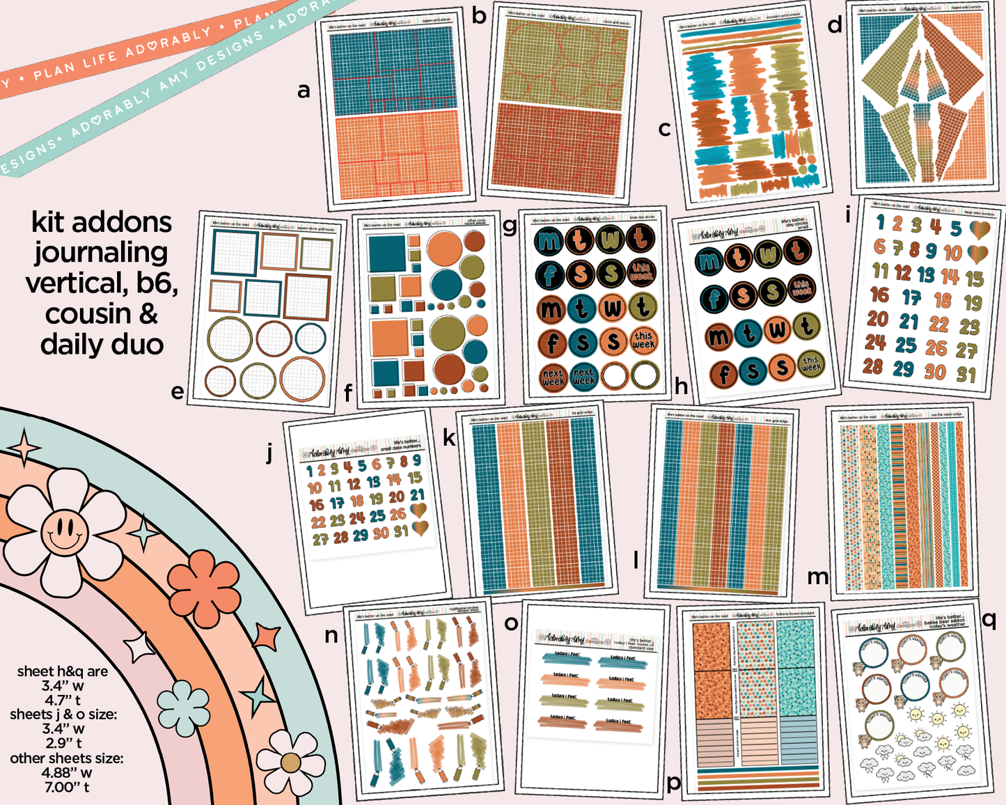 Life's Better on the Road Weekly Kit Addons - All Sizes - Strips, Smears and More!