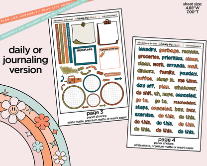 Journaling and Daily Planning Life's Better on the Road in My Hand Planner Sticker Kit