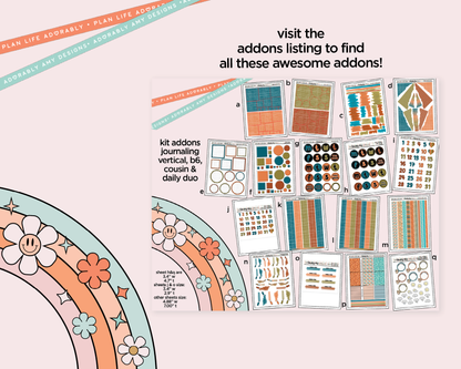 Daily Duo Life's Better on the Road in My Hand Weekly Planner Sticker Kit for Daily Duo Planner