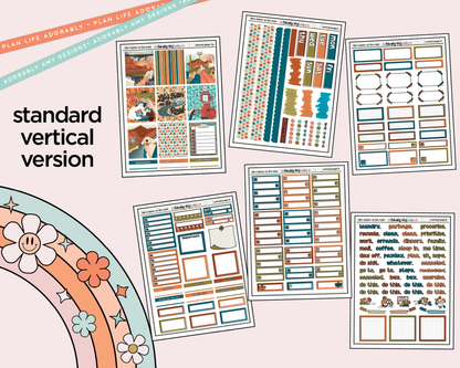 Vertical Life's Better on the Road Weekly Sticker Kit for Vertical Standard Size Planners or Insert