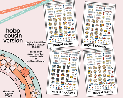 Hobonichi Cousin Weekly Land of Lincoln Planner Sticker Kit for Hobo Cousin or Similar Planners