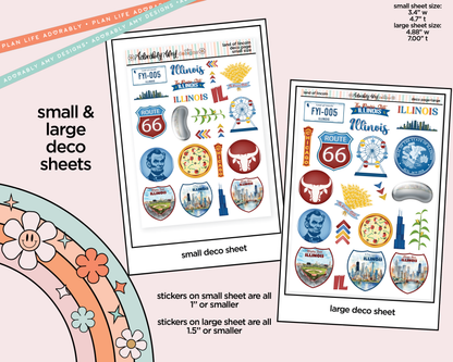 Land of Lincoln Weekly Kit Deco Pages - All Sizes