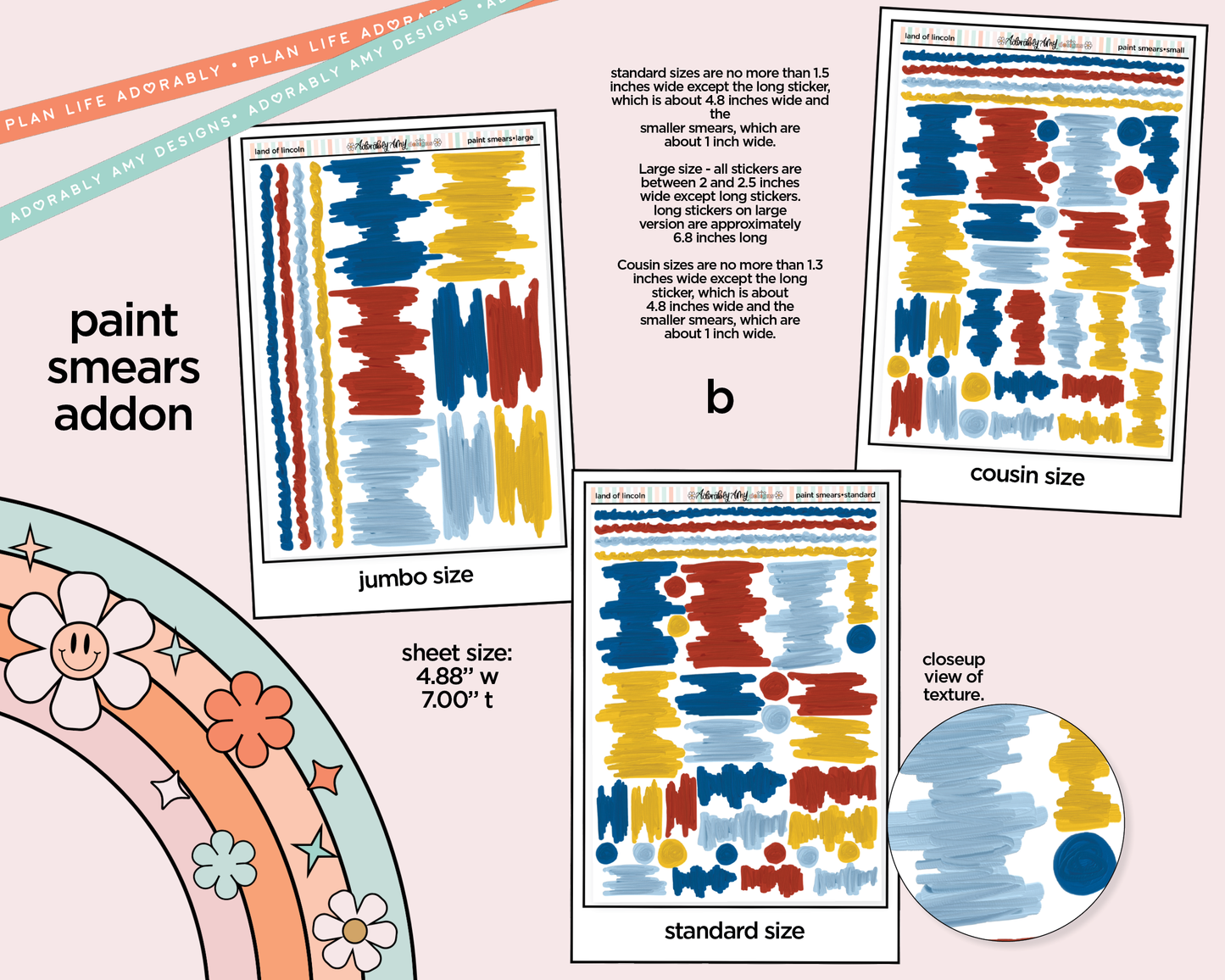 Land of Lincoln Weekly Kit Addons - All Sizes - Strips, Smears and More!