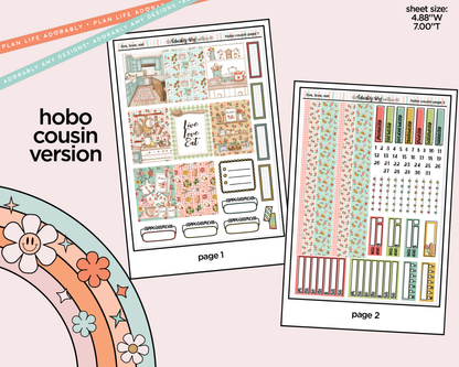 Hobonichi Cousin Weekly Live, Love, Eat Planner Sticker Kit for Hobo Cousin or Similar Planners