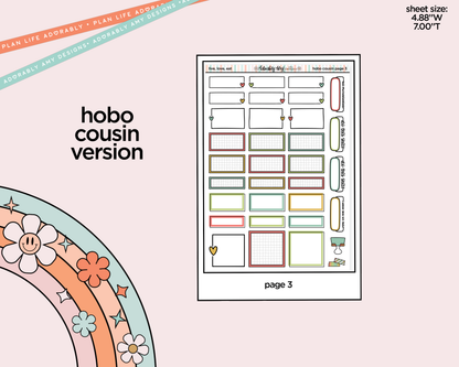 Hobonichi Cousin Weekly Live, Love, Eat Planner Sticker Kit for Hobo Cousin or Similar Planners