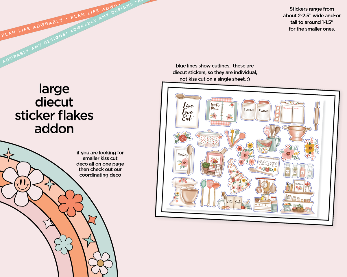 Live, Love, Eat Weekly Kit Deco Pages - All Sizes