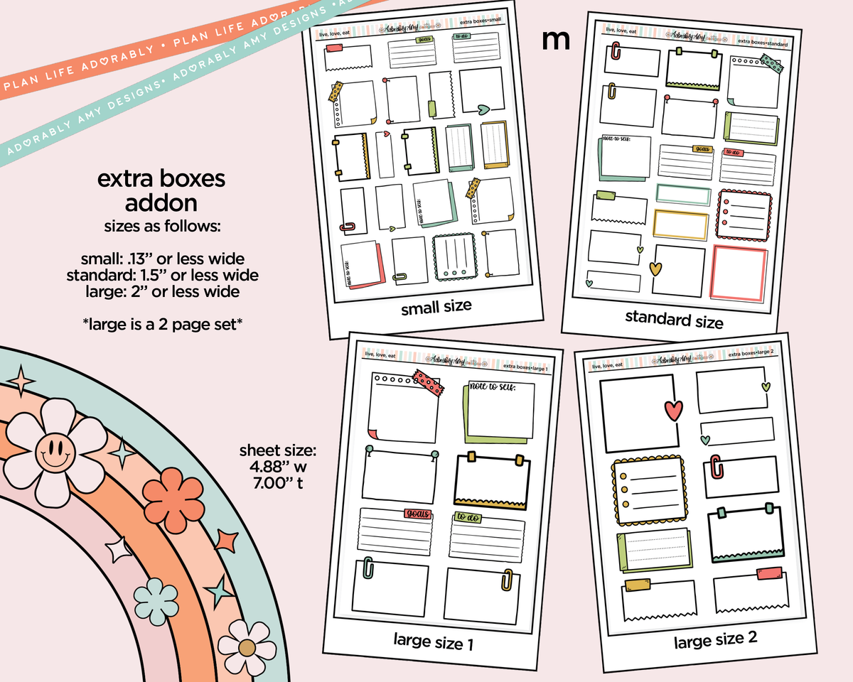Live, Love, Eat Weekly Kit Addons - All Sizes - Strips, Smears and More!
