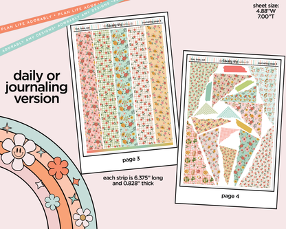 Journaling and Daily Planning Live, Love, Eat Planner Sticker Kit