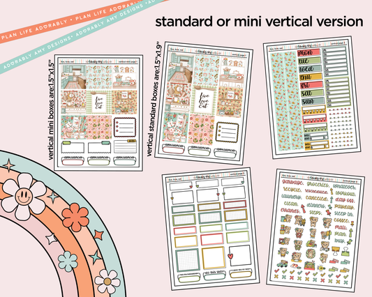 Vertical Live, Love, Eat Collection Kit for Vertical Standard Size Planners or Insert