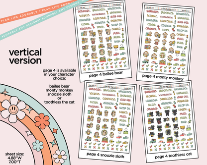 Vertical Live, Love, Eat Collection Kit for Vertical Standard Size Planners or Insert