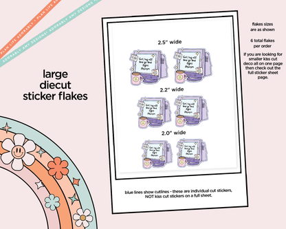Log Off and Fight Facscim Typography Sampler Planner Stickers - Adorably Amy Designs