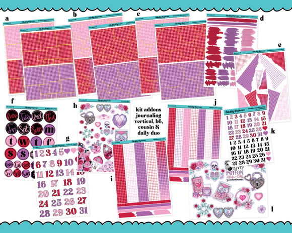 Mini B6 A Little Treat Weekly Planner Sticker Kit sized for ANY Vertic –  Adorably Amy Designs