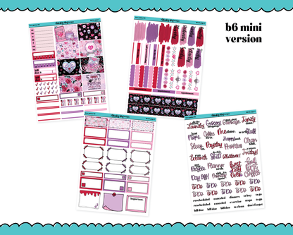 Mini B6 Love Potion #9 Weekly Planner Sticker Kit sized for ANY Vertical Insert