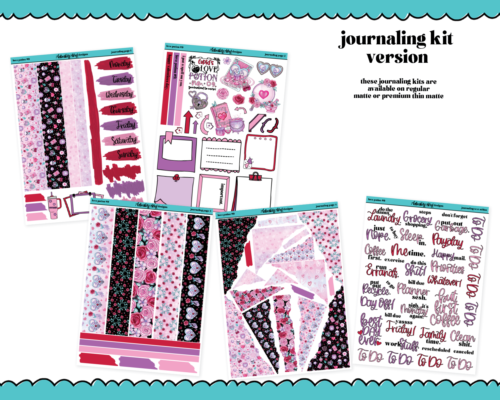 Daily/Journaling Weekly Kits – Adorably Amy Designs