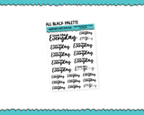 Rainbow or Black Love the Everyday Typography Planner Stickers for any Planner or Insert