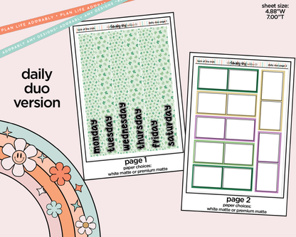 Daily Duo Luck of the Irish Weekly Planner Sticker Kit for Daily Duo Planner