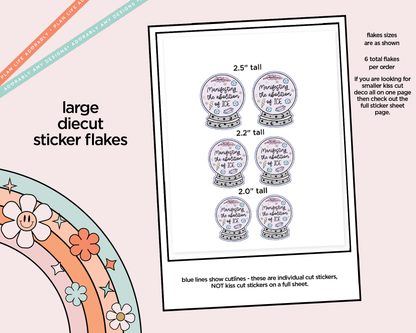 Manifesting the Abolition of ICE Typography Sampler Planner Stickers - Adorably Amy Designs