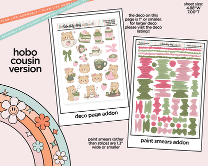 Hobonichi Cousin Weekly Matcha Girlie Planner Sticker Kit for Hobo Cousin or Similar Planners