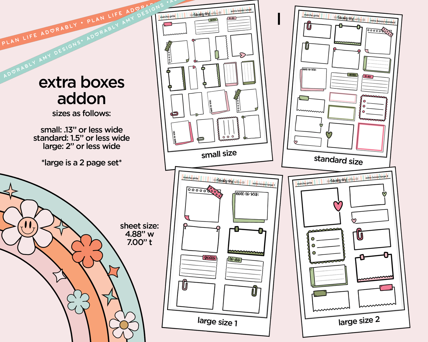 Matcha Girlie Weekly Kit Addons - All Sizes - Strips, Smears and More!