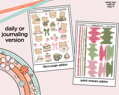 Journaling and Daily Planning Matcha Girlie Planner Sticker Kit