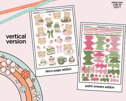 Vertical Matcha Girlie Kit for Vertical Standard Size Planners or Insert
