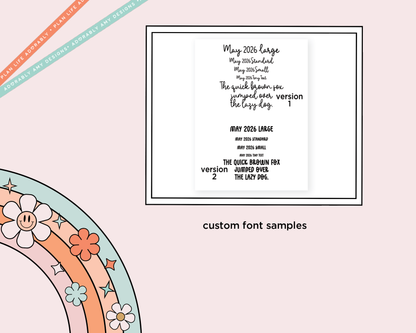 May 2026 LE Custom Typography Sticker Reminder Planner Stickers - Adorably Amy Designs