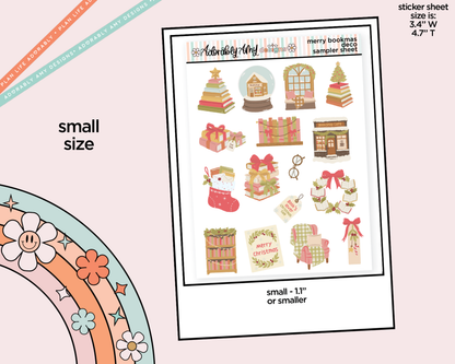Merry Bookmas Deco Samplers in 3 Sizes Decorative Planner Stickers