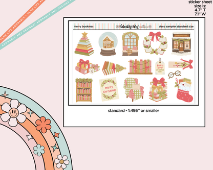 Merry Bookmas Deco Samplers in 3 Sizes Decorative Planner Stickers