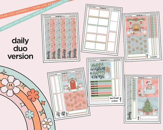 Daily Duo Merry Everything Weekly Planner Sticker Kit for Daily Duo Planner