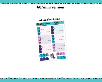 Mini B6 Merry Gothmas Christmas Themed Weekly Planner Sticker Kit sized for ANY Vertical Insert