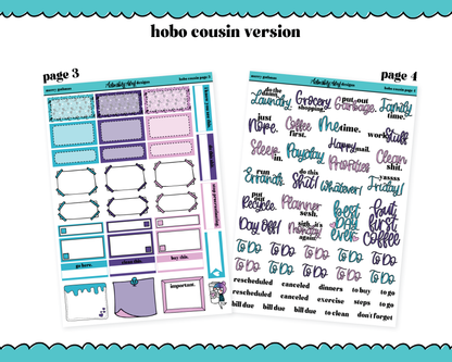 Hobonichi Cousin Weekly Merry Gothmas Christmas Themed Planner Sticker Kit for Hobo Cousin or Similar Planners