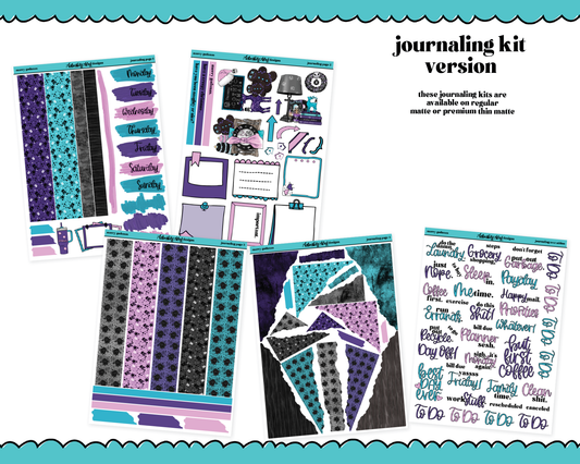 Journaling Kit Merry Gothmas Christmas Themed Planner Sticker Kit