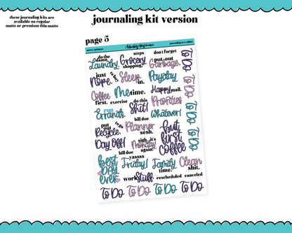 Journaling Kit Merry Gothmas Christmas Themed Planner Sticker Kit